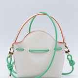 Mini Sac Seau Cuir - MINI BUCKET - Jaune