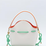 Mini Sac Seau Cuir - MINI BUCKET - Jaune