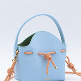 Mini Sac Seau Cuir - MINI BUCKET - Jaune
