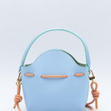 Mini Sac Seau Cuir - MINI BUCKET - Jaune