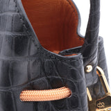Mini Sac Seau Cuir - MINI BUCKET - Jaune