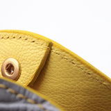 Mini Sac Seau Cuir - MINI BUCKET - Jaune