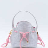 Mini Sac Seau Cuir - MINI BUCKET - Jaune