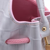 Mini Sac Seau Cuir - MINI BUCKET - Jaune