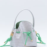 Mini Sac Seau Cuir - MINI BUCKET - Jaune