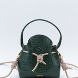 Mini Sac Seau Cuir - MINI BUCKET - Jaune