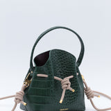 Mini Sac Seau Cuir - MINI BUCKET - Jaune