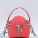Mini Sac Seau Cuir - MINI BUCKET - Jaune