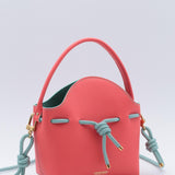 Mini Sac Seau Cuir - MINI BUCKET - Jaune