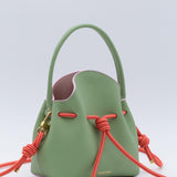 Mini Sac Seau Cuir - MINI BUCKET - Jaune