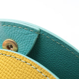 Mini Sac Seau Cuir - MINI BUCKET - Jaune