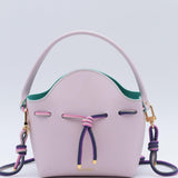 Mini Sac Seau Cuir - MINI BUCKET - Jaune