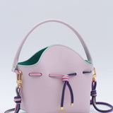 Mini Sac Seau Cuir - MINI BUCKET - Jaune
