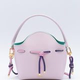 Mini Sac Seau Cuir - MINI BUCKET - Blanc