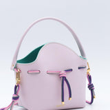 Mini Sac Seau Cuir - MINI BUCKET - Blanc
