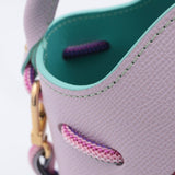 Mini Sac Seau Cuir - MINI BUCKET - Jaune