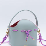 Mini Sac Seau Cuir - MINI BUCKET - Jaune