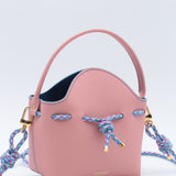 Mini Sac Seau Cuir - MINI BUCKET - Jaune