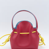 Mini Sac Seau Cuir - MINI BUCKET - Jaune
