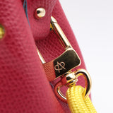 Mini Sac Seau Cuir - MINI BUCKET - Jaune