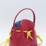 Mini Sac Seau Cuir - MINI BUCKET - Jaune