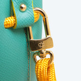 Mini Sac Seau Cuir - MINI BUCKET - Jaune