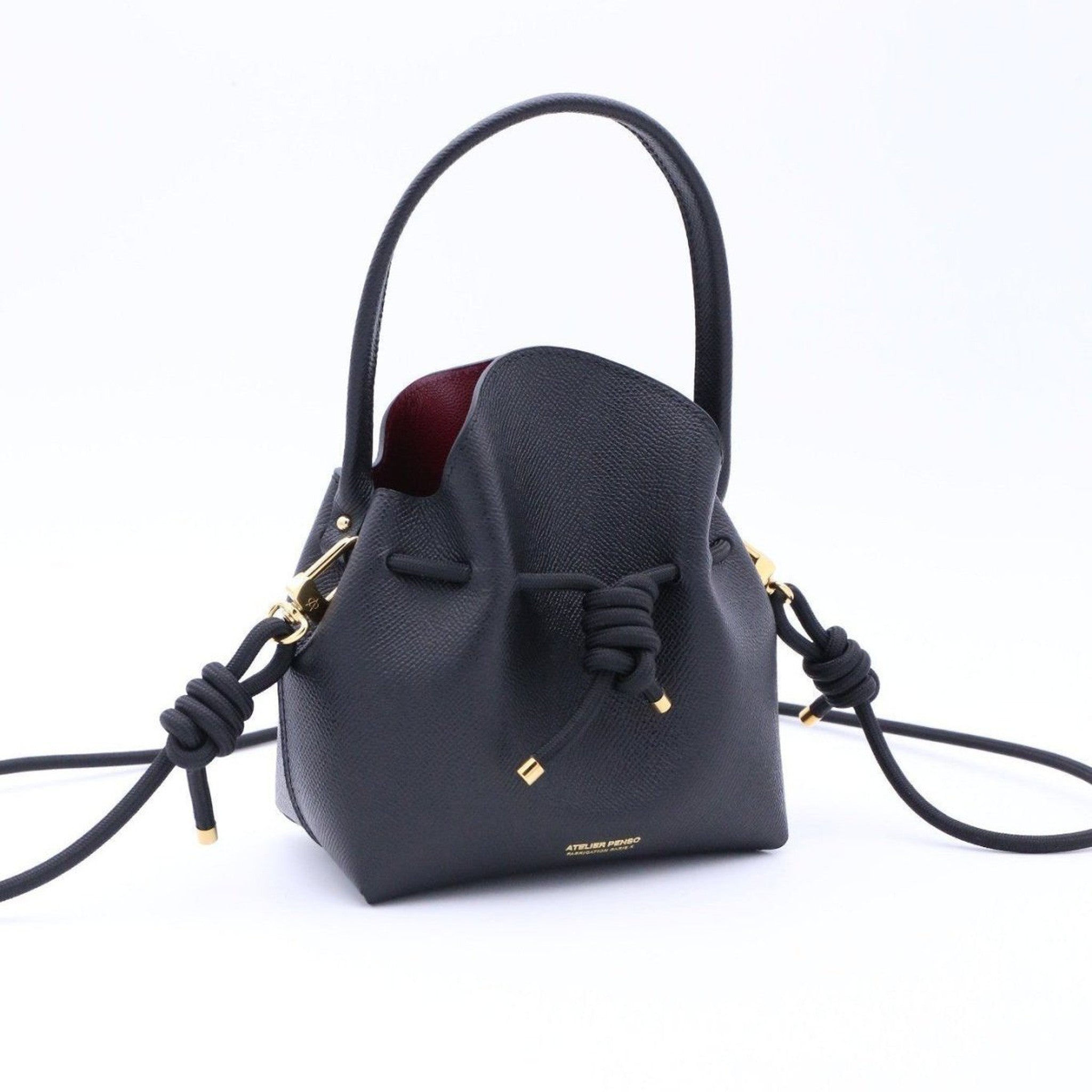 Mini Sac Seau Cuir - MINI BUCKET--Atelier Penso