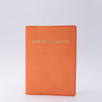 Protège Carnet de Santé Personnalisé Cuir-Carnet de Santé-ORANGE-Atelier Penso