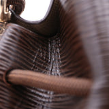 Sac Seau Cuir - BUCKET - Imparfait Cuir Epi marron