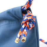 Sac Cuir Crossbody - LUTÈCE - Bleu