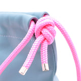 Sac Cuir Crossbody - LUTÈCE - Bleu Cyan