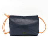 Sac Cuir Crossbody - LUTÈCE - Bleu Navy
