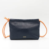 Sac Cuir Crossbody - LUTÈCE - Bleu Navy