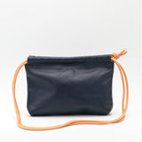 Sac Cuir Crossbody - LUTÈCE - Bleu Navy