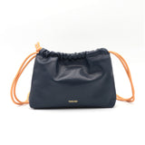 Sac Cuir Crossbody - LUTÈCE - Bleu Navy