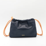 Sac Cuir Crossbody - LUTÈCE - Bleu Navy