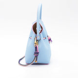 Mini Sac Seau Cuir - MINI BUCKET - Bleu Ciel