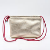 Sac Cuir Crossbody - LUTÈCE - Champagne