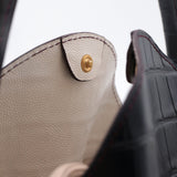 Mini Sac Seau Cuir - MINI BUCKET - Croc Navy