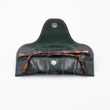 Étui à lunettes - Croco Vert