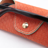 Étui à lunettes - Python Saumon
