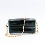 Sac Cuir Bandoulière - GUMI - Croco Émeraude
