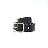 Ceinture Cuir - Boucle Carrée Noir