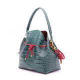 Sac Seau Cuir - BUCKET Croco