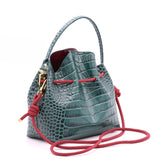 Sac Seau Cuir - BUCKET Croco