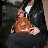 Mini Sac Seau Cuir - MINI BUCKET - Saffiano