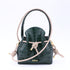 Mini Sac Seau Cuir - MINI BUCKET-Croco - Emeraude-Atelier Penso