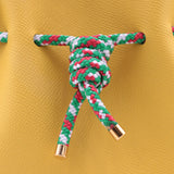 Mini Sac Seau Cuir - MINI BUCKET - Jaune