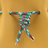 Mini Sac Seau Cuir - MINI BUCKET - Jaune