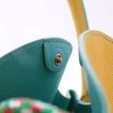 Mini Sac Seau Cuir - MINI BUCKET - Jaune